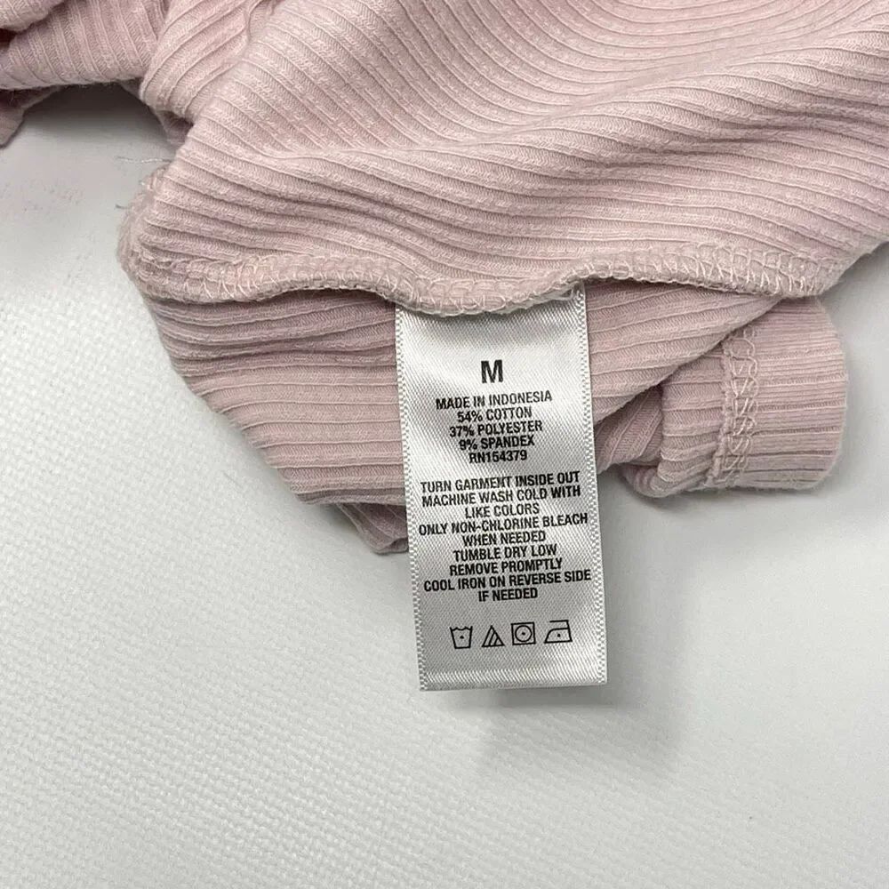 Aeropostale Y2K Ribbed Knit Henley Cropped Tank Top Lot of 2 Stretch Size Medium - Picture 6 of 9